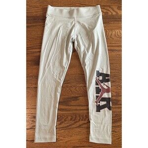 NWT Air Jordan Girls Medium(age 10-12) Logo Leggings In Grey